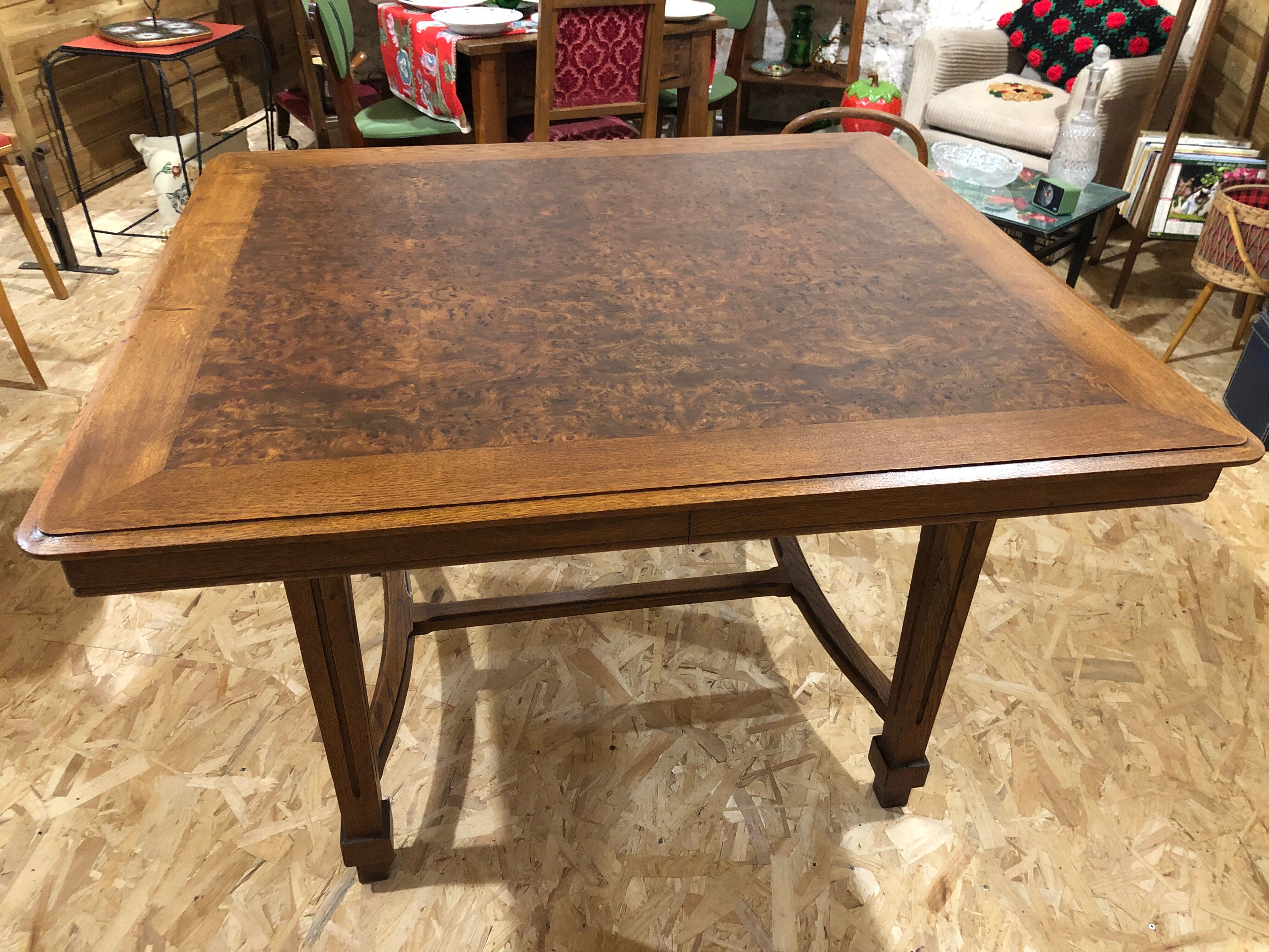 Old square table