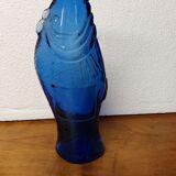 Carafe, bottle blue fish colbat