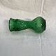 Italian vase in green glass, dimensions: height -25.5 cm - diameter -11 cm -