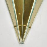 Pair of wall light metal and glass