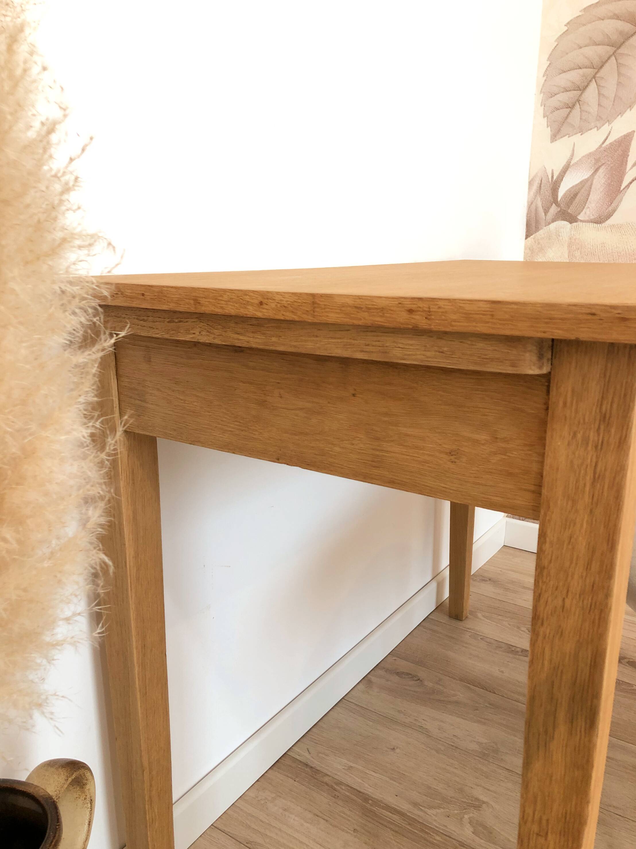 Vintage desk, in solid oak