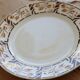 Assiette à dessert vintage terre de fer Onnaing – Décor géométrique