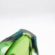 Murano vase Flavio Poli Sommerso Emerald Green Yellow Turquoise 26cm