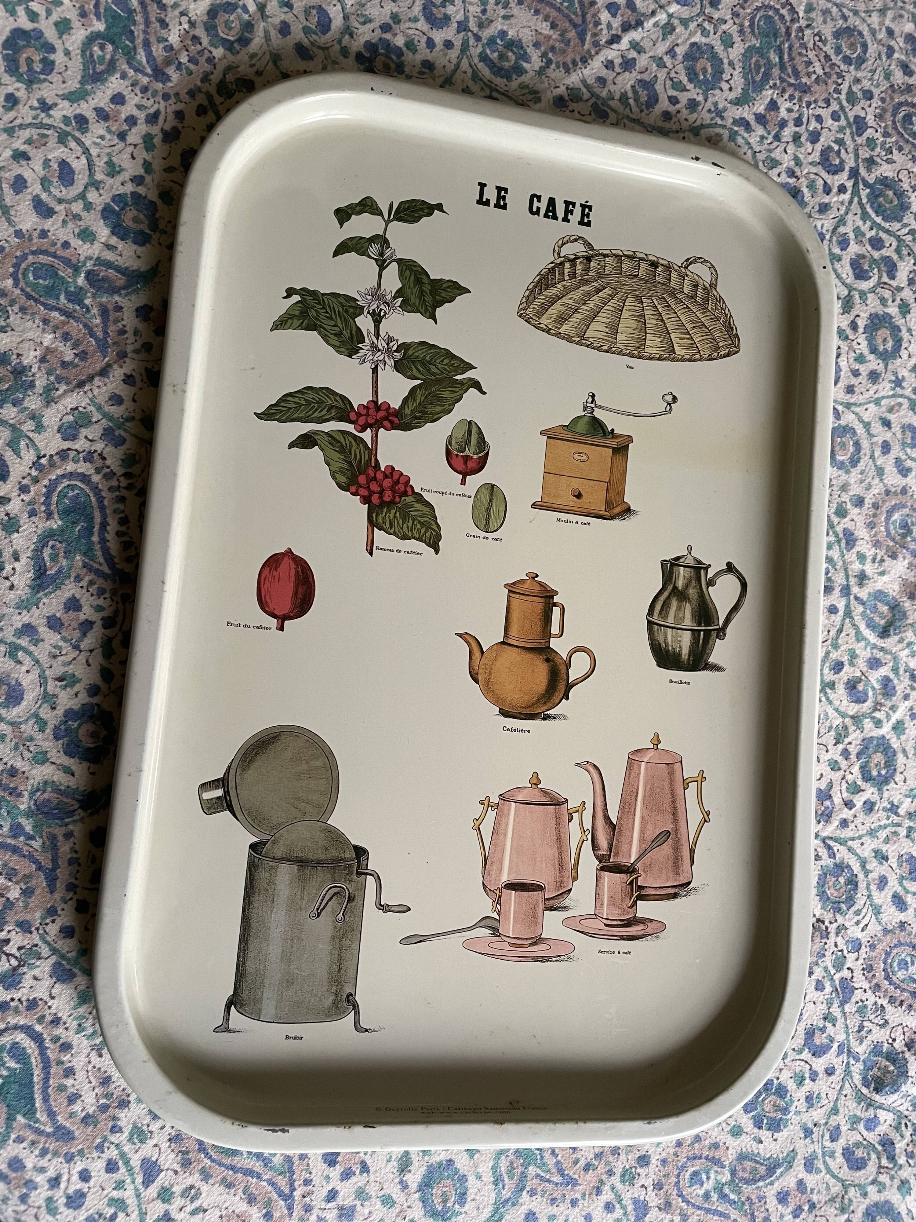 Vintage metal tray