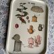 Vintage metal tray
