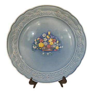 Plat à  gâteau en faience  de Gien