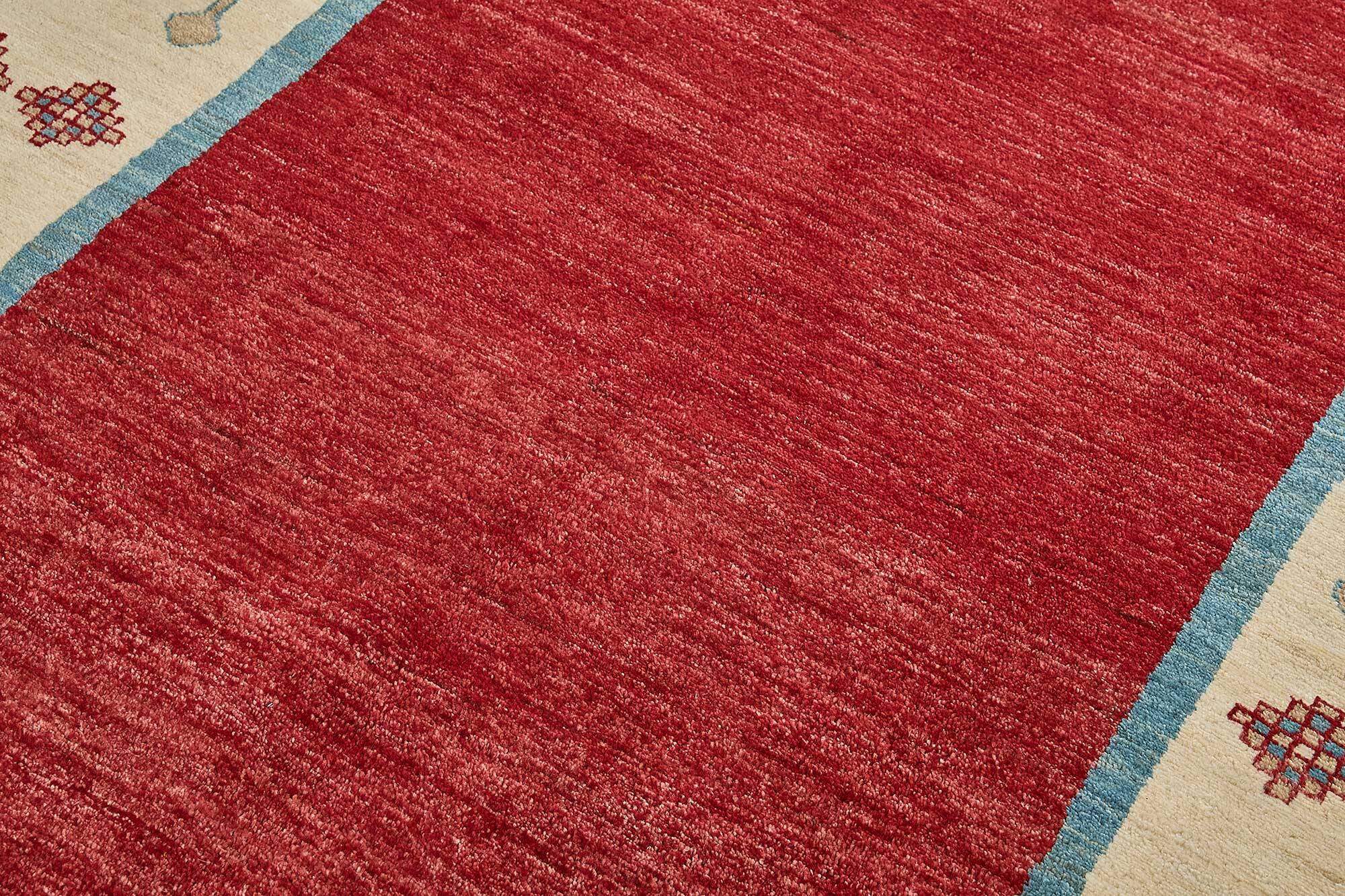 Turkish Handknotted Wool Oushak Rug 173 cm x 244 cm