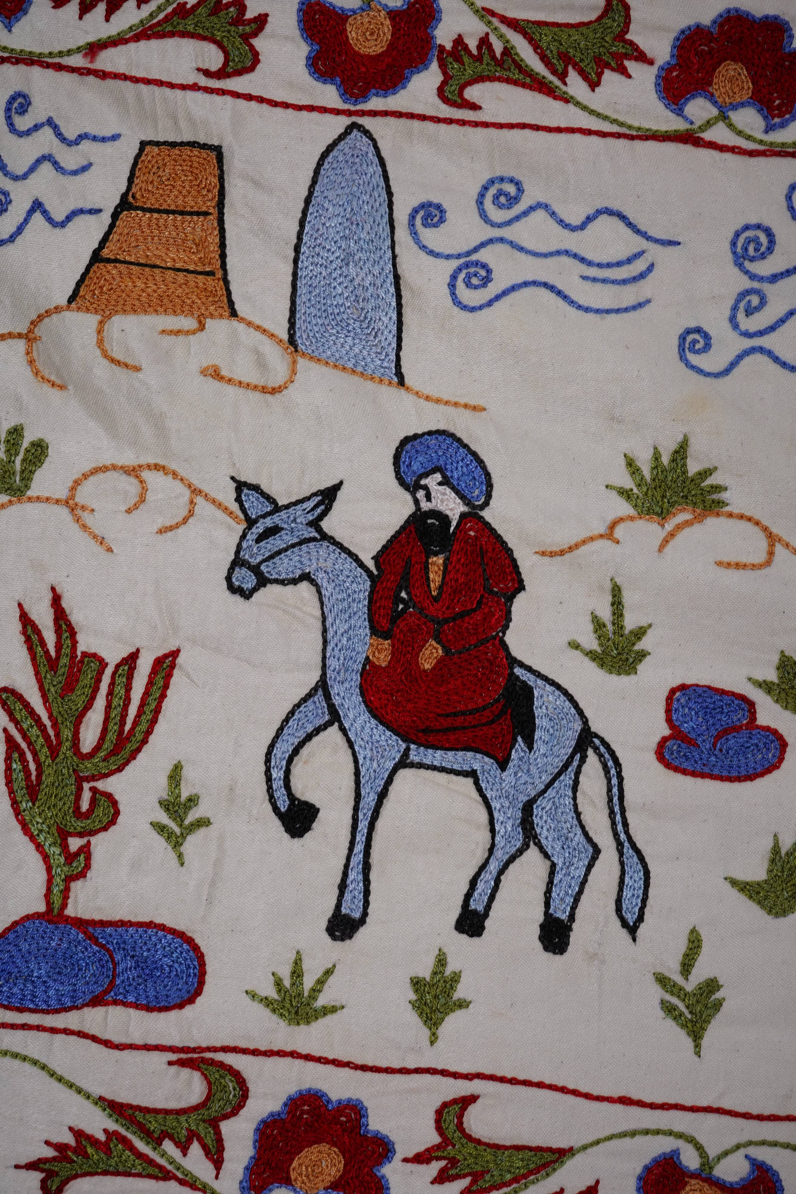 Tapis turc vintage noué à la main