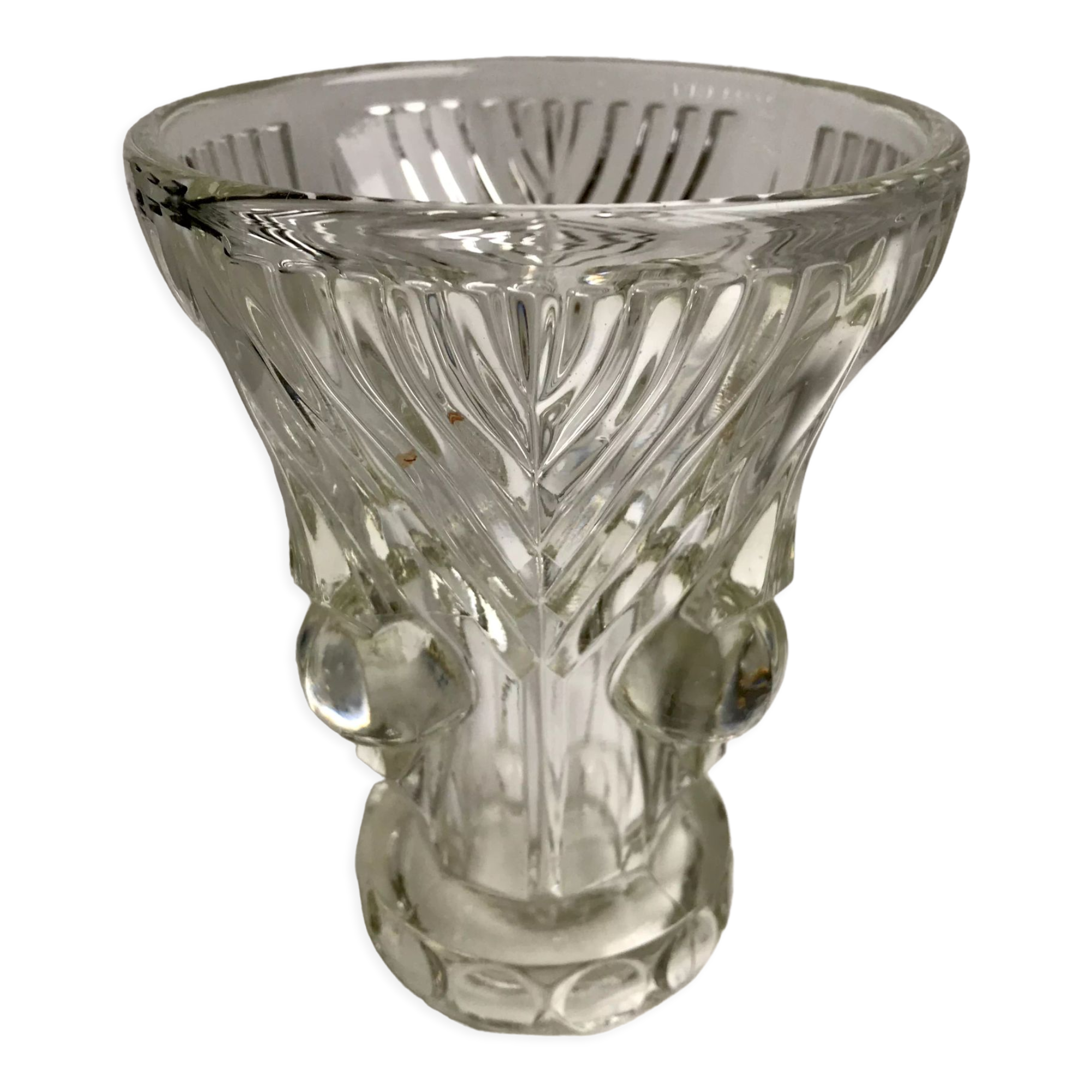 Art deco crystal vase 30s