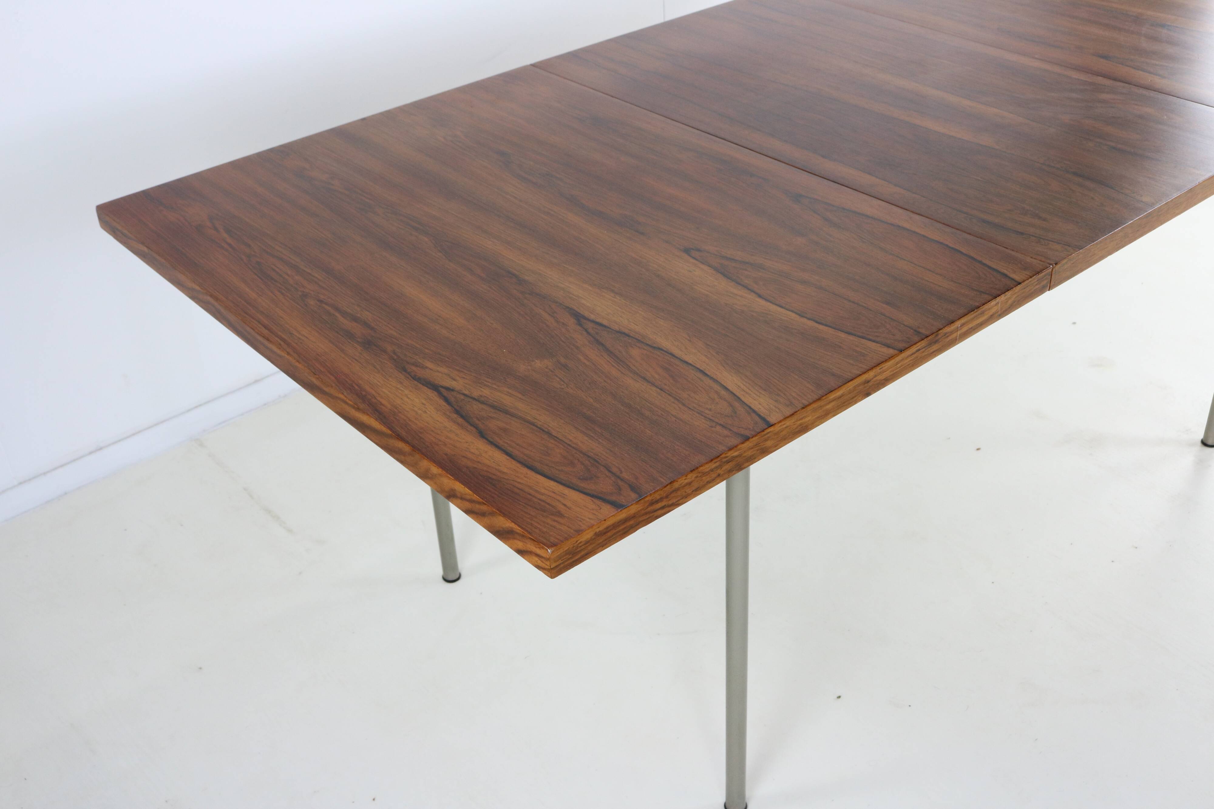 Sixties design rosewood dining table by Cees Braakman for Pastoe