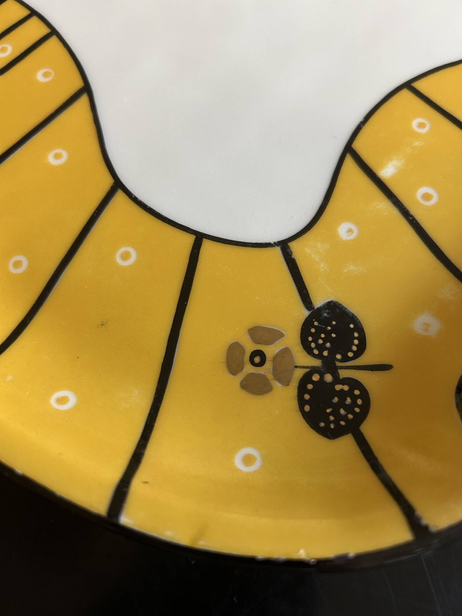 Art Deco porcelain dish Touze Lemaître Blancher
