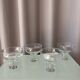 Set of 4 Vintage Aral Champagne Cocktail Glasses / Dessert Coupes