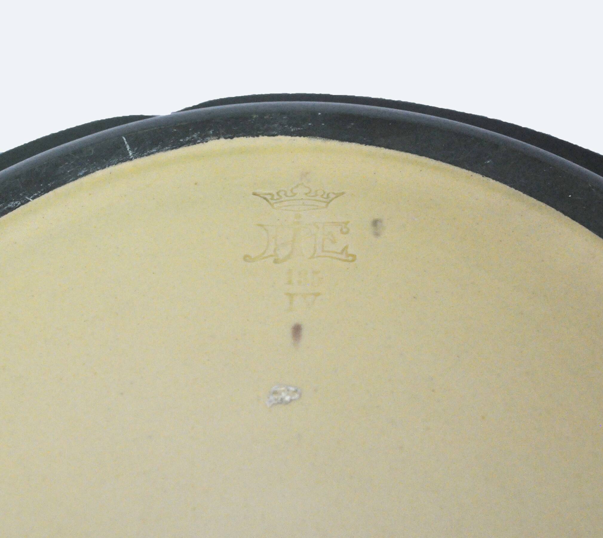 Danish Hand-crafted Art Nouveau Grape Decorated Platter by P. Ipsens Enke