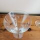 Set of 3 stemmed glasses, foliage design