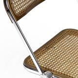 vintage “Plia” Chair with Vienna Straw/ Cane by Piretti, Italy 1960s