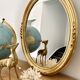 Golden mirror 47x37cm