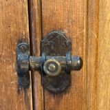 Old parisian raw wood side board