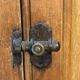 Old parisian raw wood side board