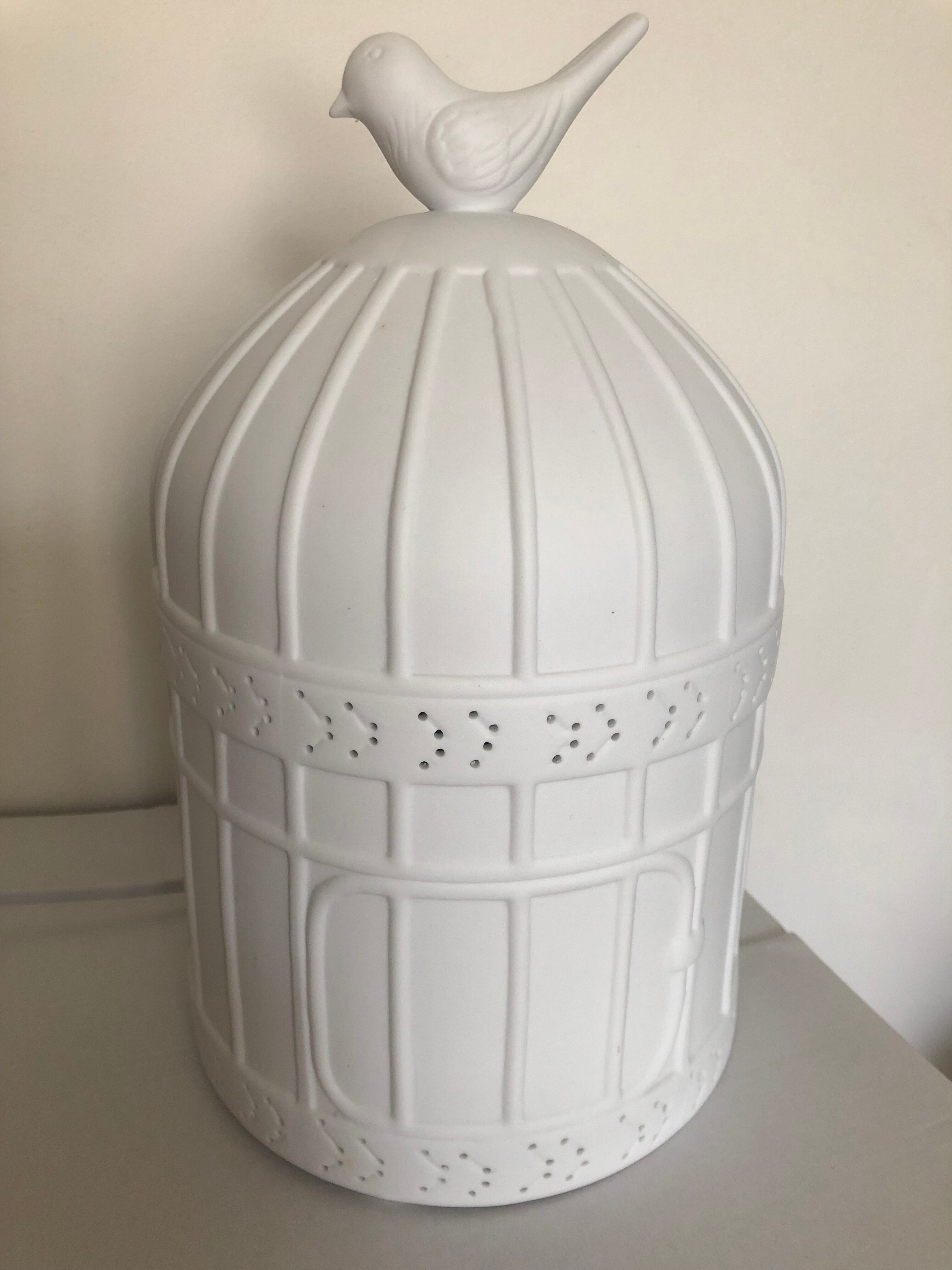 Cookie bird cage table lamp