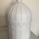 Lampe de table  cage d'oiseau en biscuit