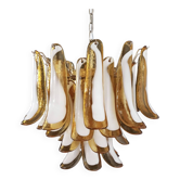 Chandelier 36 vintage cognac elements