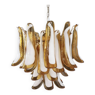 Chandelier 36 vintage cognac elements