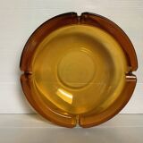 Large empty pocket ashtray thick glass