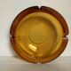 Large empty pocket ashtray thick glass