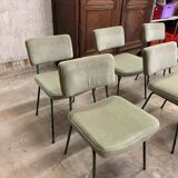 6 Chaises Design André Simard Airborne Vintage