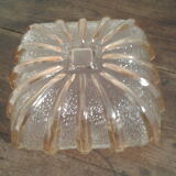 Molded glass ceiling lamp