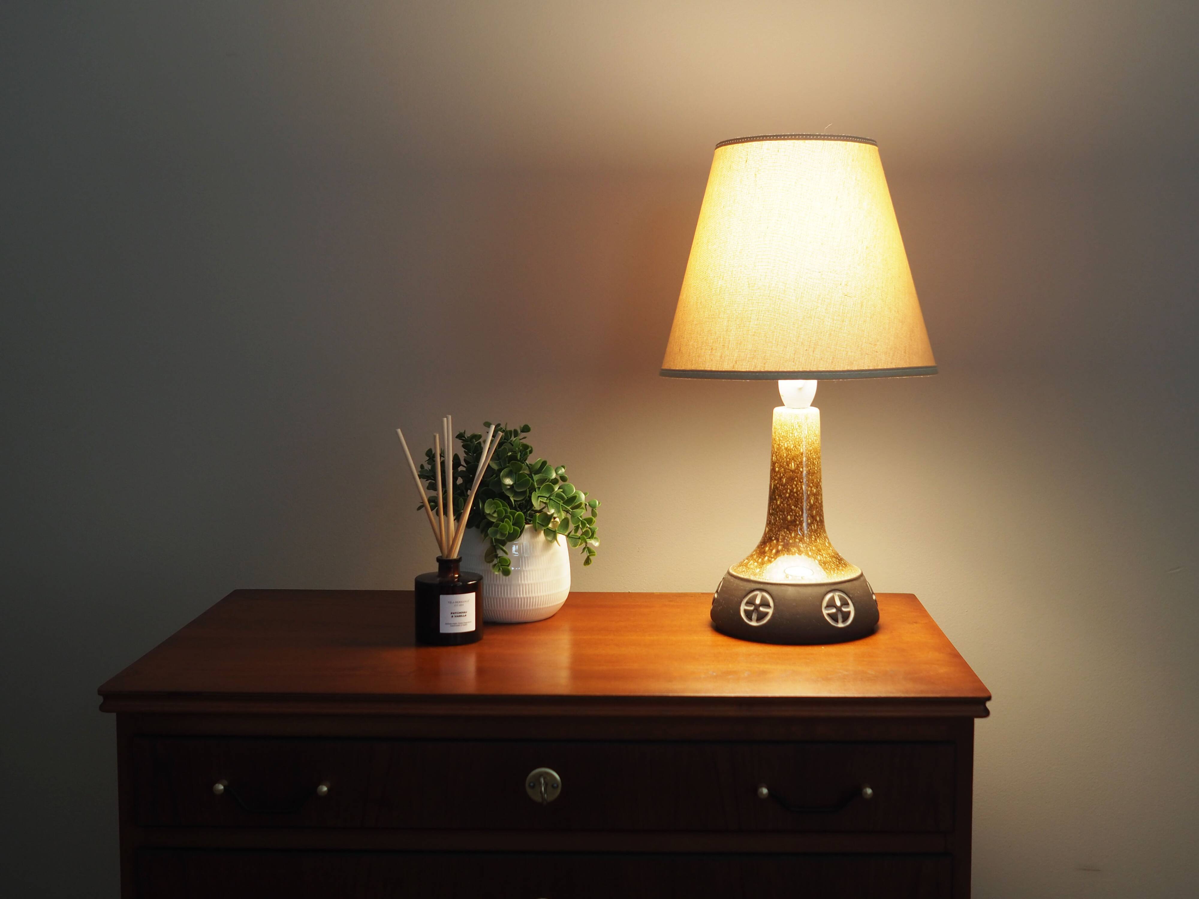 Bedside lamp, Danish design, 1960s, made by Frank Keramik