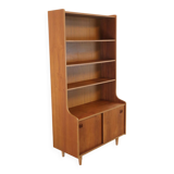 vintage bookcase with full on storage space.