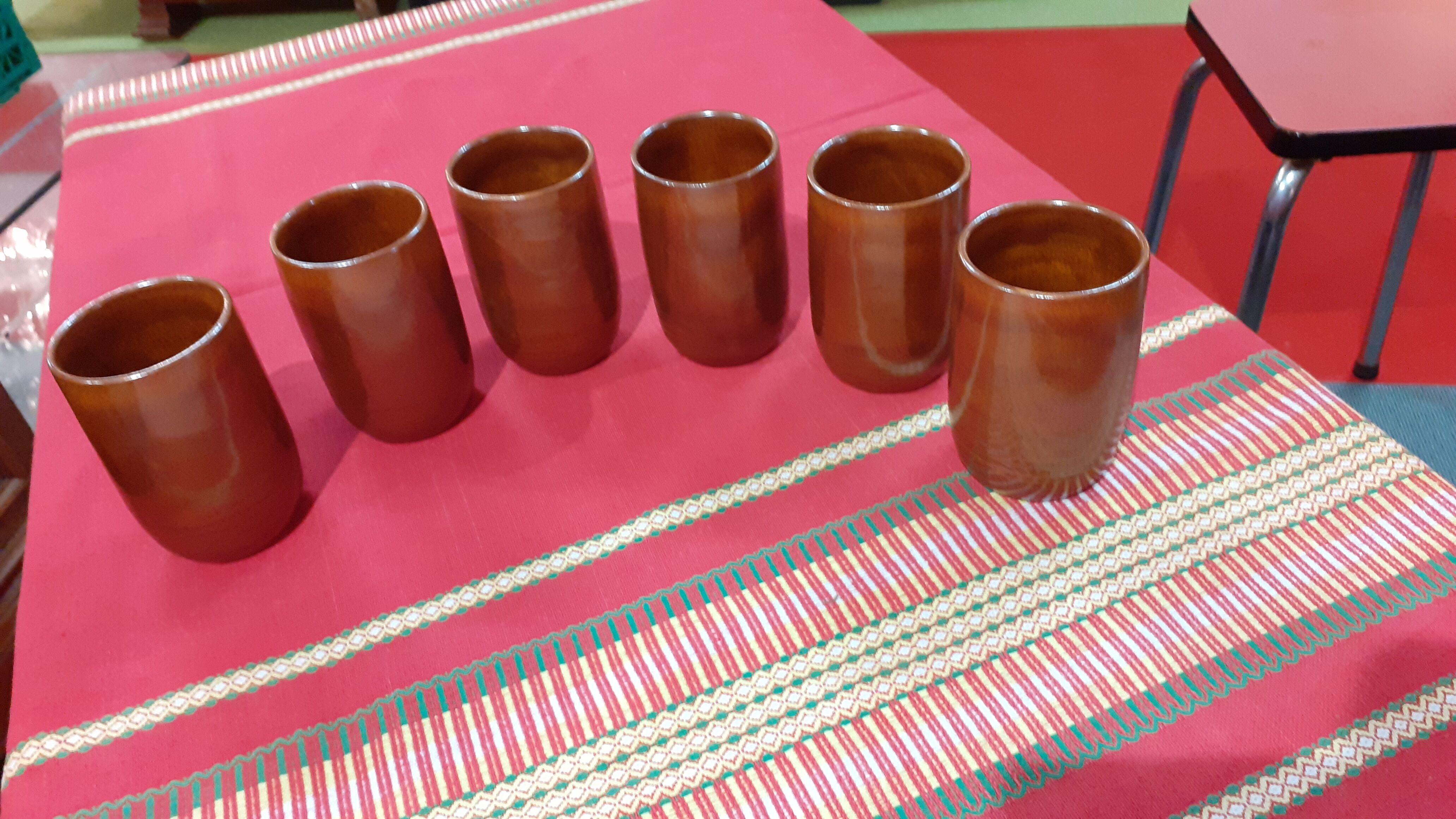 Set of 6 chairs vallauris felix ceram