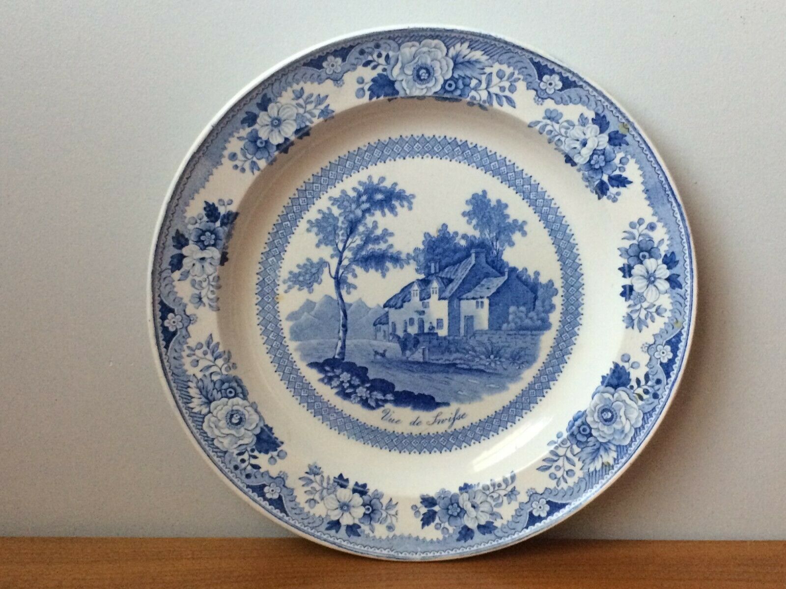 Gien earthenware plate seen from Swifse