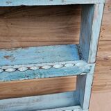 Burmese teak wall shelf