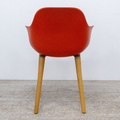 4-legged chair CRASSEVIG Pola Round Red / Grey