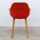 4-legged chair CRASSEVIG Pola Round Red / Grey