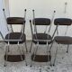 Chairs skaï and chrome 1970
