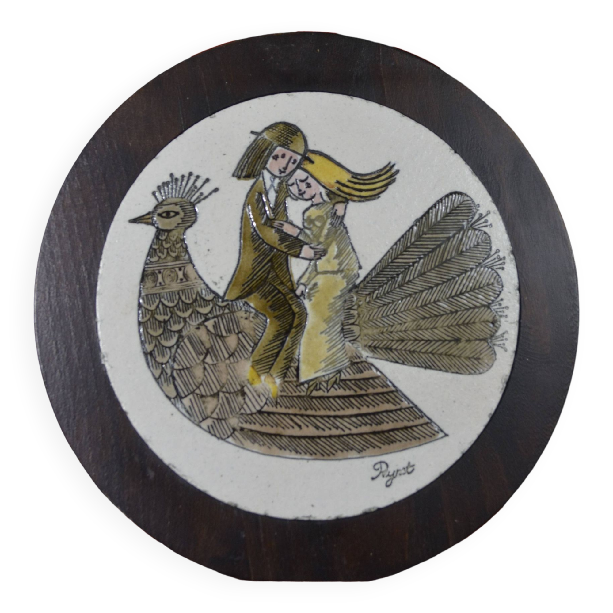 Dessous de plat Roger Capron et Raymond Peynet.