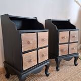 Pair of stylish bedside tables
