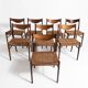 Lot de 8 chaises - A. Wahl Iversen - Glyngøre Stolefabrik - 1960