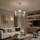 Extraordinary 6 Light Rostrato Murano Glass Chandelier by Barovier & Toso,