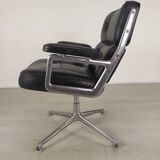Eames leather lobby chair