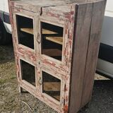 Ancien garde manger en teck birman