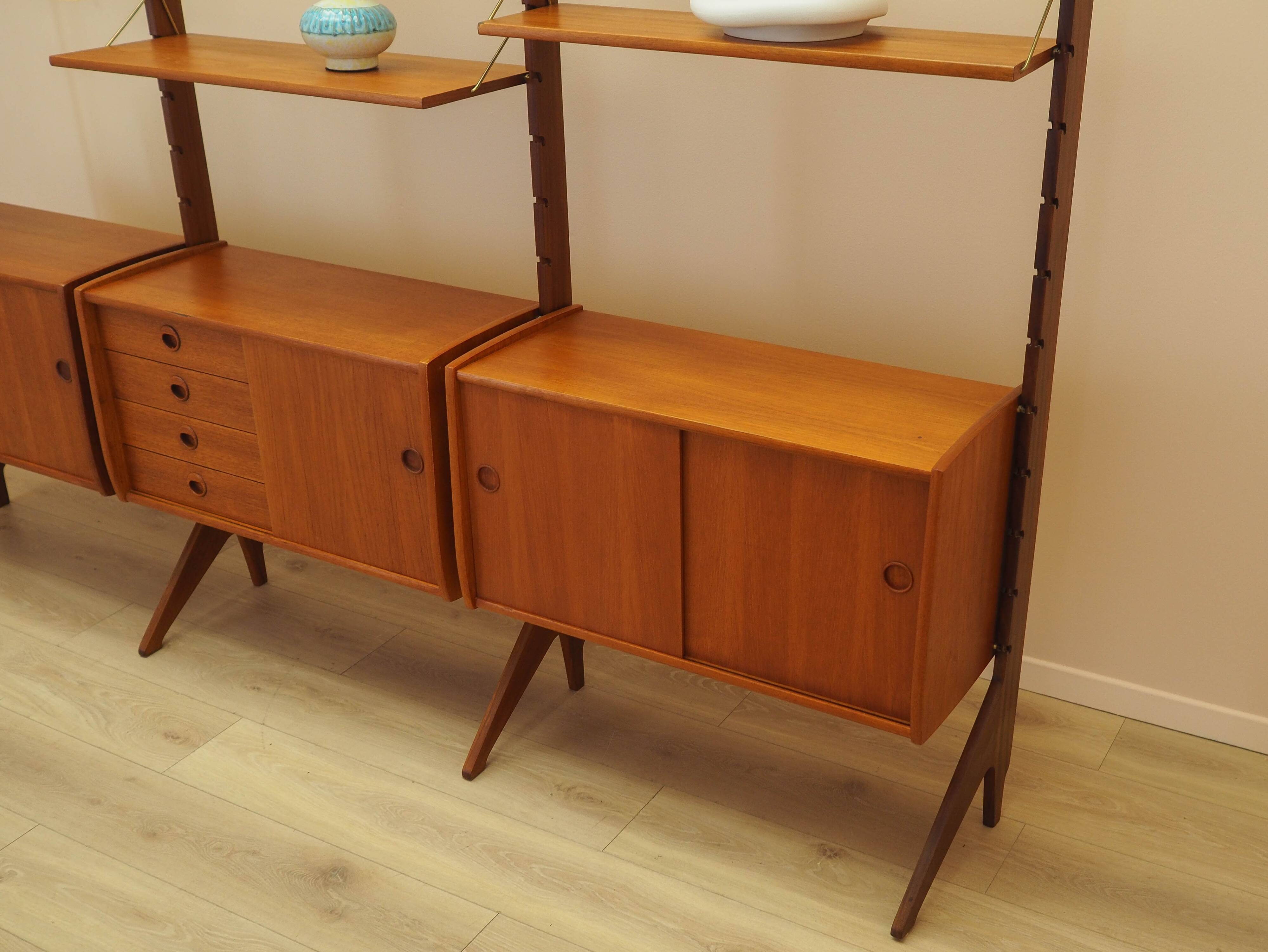 Modular teak shelf, Norwegian design, 1960s, made by Blindh.
