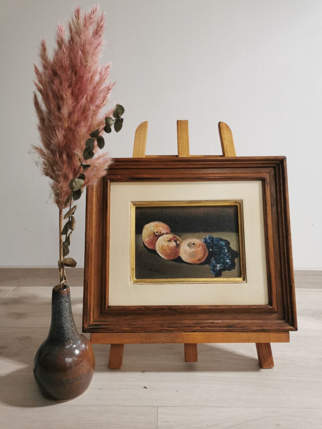 Still life, oil on panel