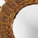 Mirror in rattan vintage 44cm
