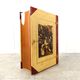 Italian Goatskin Book Shaped Dry Bar Cabinet by Aldo Tura, 1950s