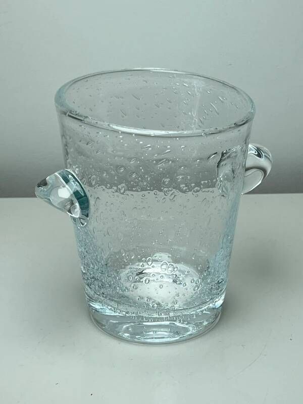 Biot style bubble glass ice bucket
