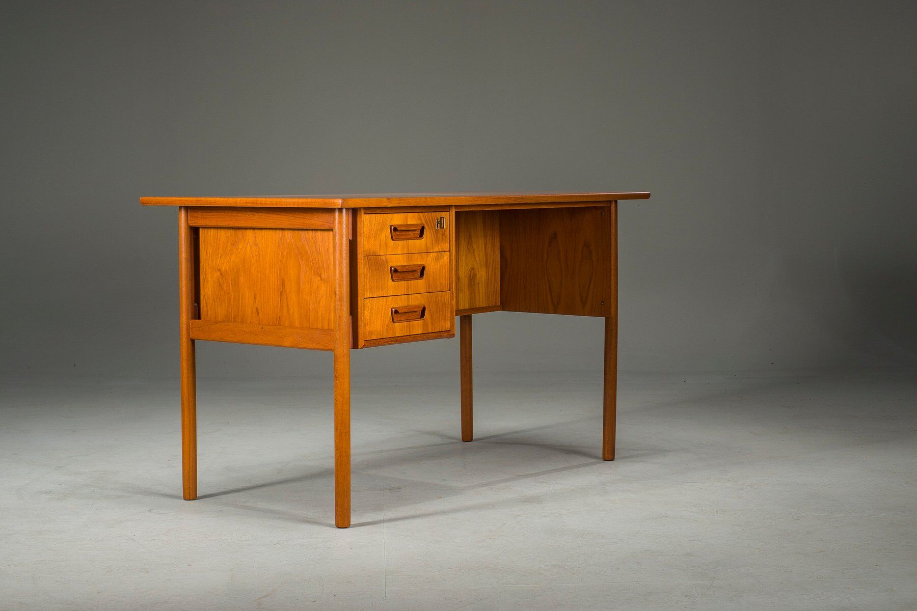 Mid-century Danish teak desk from Gunnar Nielsen Tibergaard, 1960s
